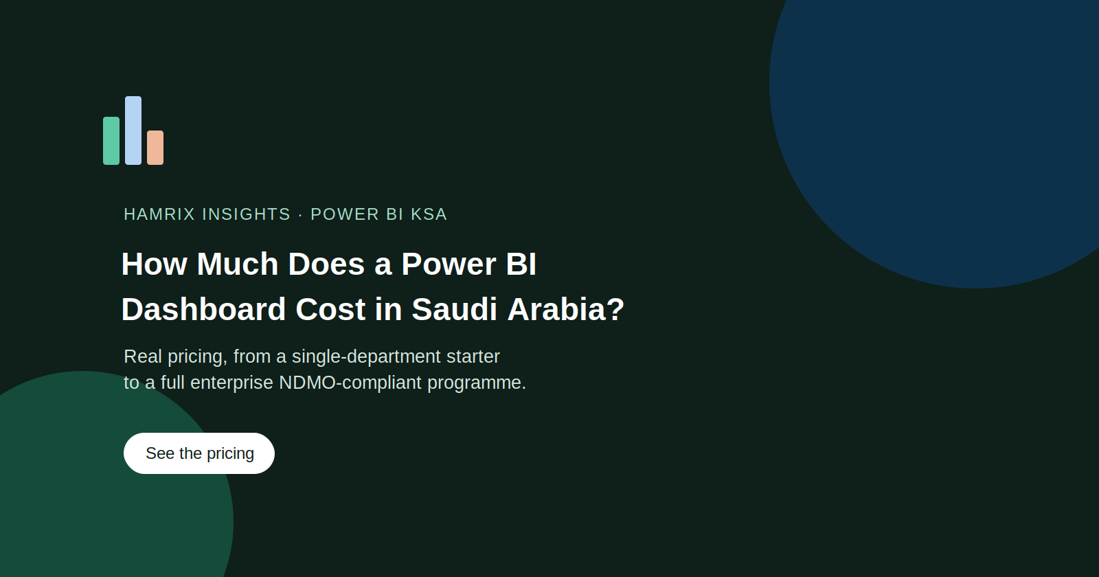 Power BI dashboard cost in Saudi Arabia hero banner